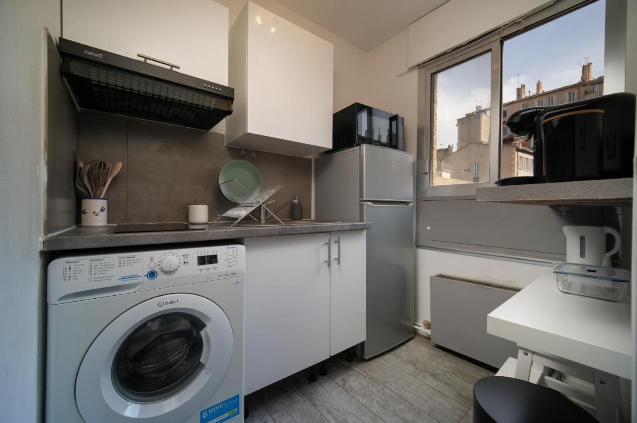 Appartement Terrasse Vieux Port Cour Julien Marselha Exterior foto